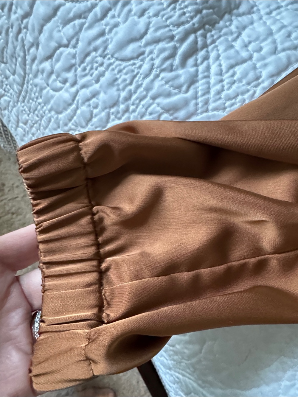 Cargo Jogger Pants in Rich Golden Brown - Picture 5 of 8